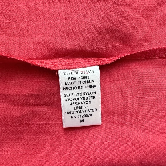 Entro red ruffle spaghetti strap midi dress - Picture 4 of 9